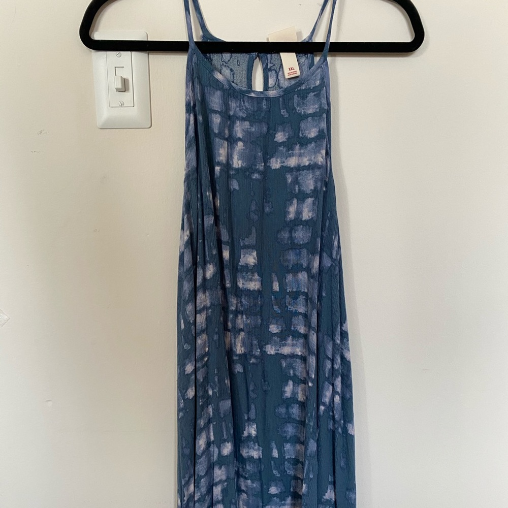 Blue tank top dress